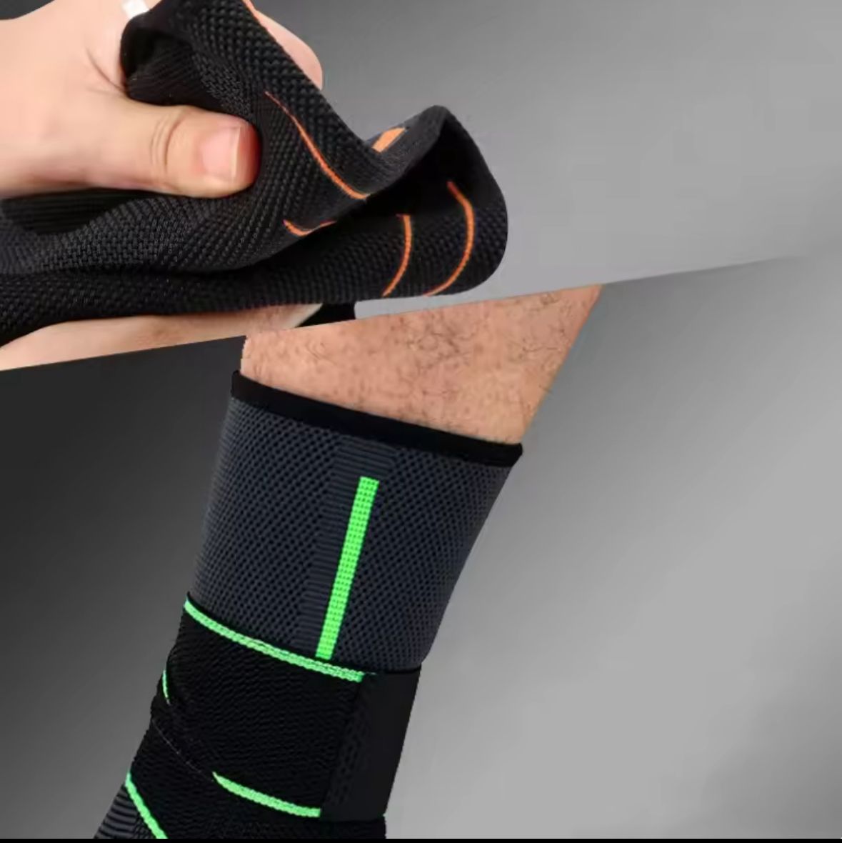 Cavigliera Elastica con Supporto a Compressione – Fascia Regolabile per Sport, Recupero e Prevenzione Infortuni