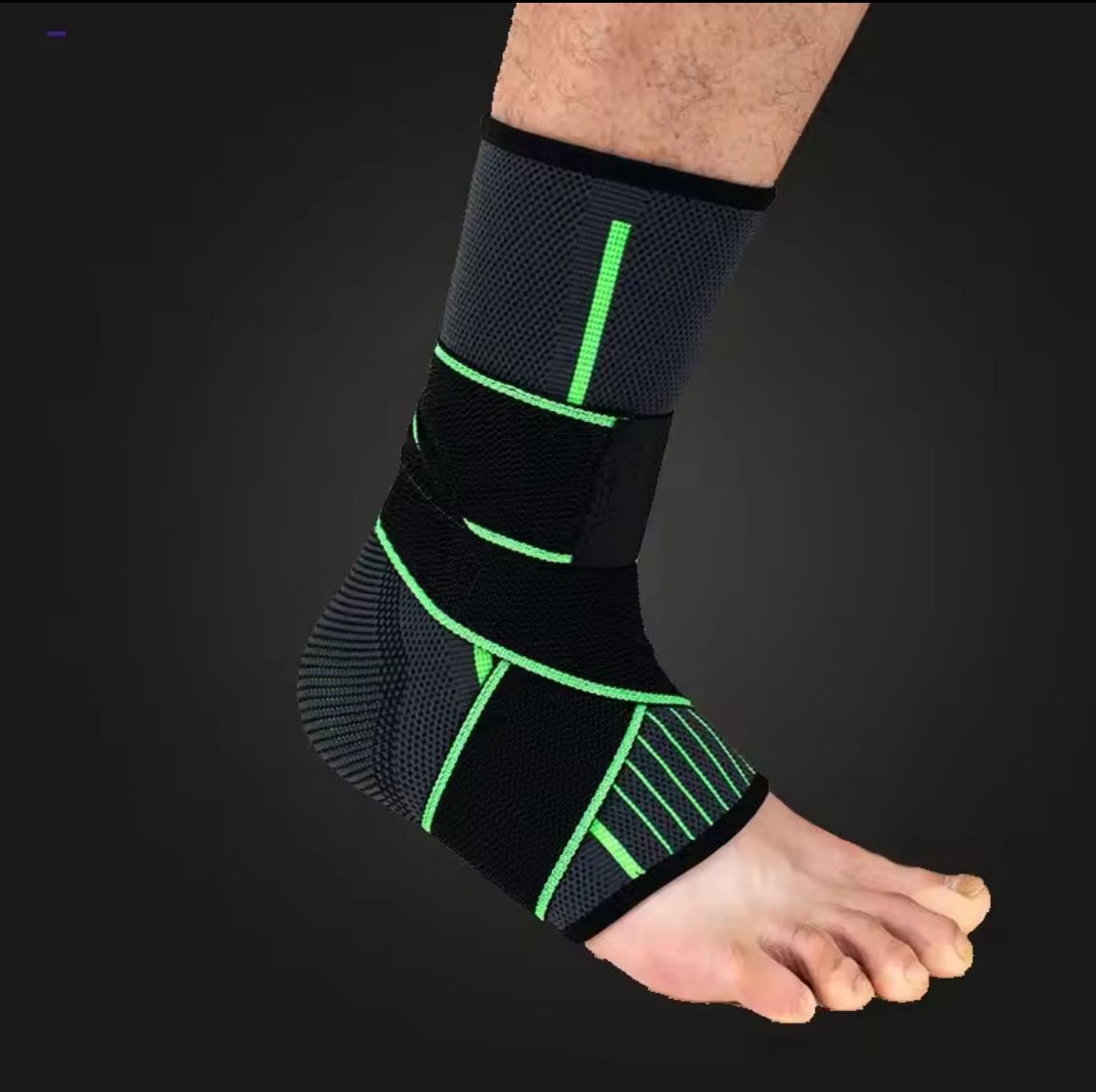 Cavigliera Elastica con Supporto a Compressione – Fascia Regolabile per Sport, Recupero e Prevenzione Infortuni